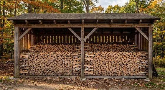 Укладка дров в Косине, улица Заречная, 16Б